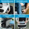 Ergotopia WellBack Bürostuhl Weiß-Blau - Ergonomisch mit Lordosenstütze & Synchronmechanik Bild 4