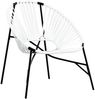 vidaXL Gartenstuhl in Ei-Form Schwarz und Weiß Poly Rattan 4009288 Bild 2
