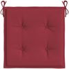vidaXL Gartenstuhl-Kissen 4 Stk. Weinrot 50x50x4 cm Oxford-Gewebe 314057 Bild 5