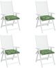 vidaXL Stuhlkissen 4 Stk. Blattmuster 50x50x7 cm Stoff 361556 Bild 4