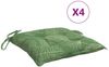 vidaXL Stuhlkissen 4 Stk. Blattmuster 50x50x7 cm Stoff 361556 Bild 2