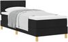 vidaXL Boxspringbett mit Kissen mit Kopfteil Schwarz 80 x 200 cm Stoff 3338953 Bild 2