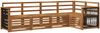 vidaXL Ecksofa Set 4 pcs Natur Massivholz Akazie 3384350 Bild 2