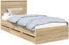 vidaXL Bettrahmen Sonoma-Eiche 75 x 190 cm Ingenieurs Holz 3408035 Bild 2