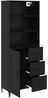 vidaXL Highboard Schwarz Eichen-Optik 69,5 x 34 x 180 cm Holzwerkstoff 3416101 Bild 5