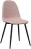 vidaXL Esszimmerstühle 2 Stk. Rosa Samt [325650] Bild 3