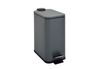 SVITA Mülleimer ST5, Treteimer, Softclose-Funktion, 5L, Stahl pulverbeschichtet, Grau Bild 2