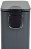 SVITA Mülleimer ST5, Treteimer, Softclose-Funktion, 5L, Stahl pulverbeschichtet, Grau Bild 3