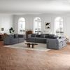 Modular Sofa Einzelsitz Schlafsofa 2-in-1 mit Armlehnen-Ablagefach, Stahlrahmen, rutschfest, flexibel kombinierbar Bild 2