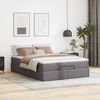 vidaXL Ottoman-Bett mit Matratze Grau 140x190 cm Kunstleder 3311039 Bild 3