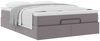 vidaXL Ottoman-Bett mit Matratze Grau 140x190 cm Kunstleder 3311039 Bild 5