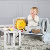 roba Sitzhocker für Kinder im Landhausstil - Wendehocker mit 3 Sitzhöhen - Grau Bild 2