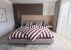 Mako Satin Bettwäsche Blocksteifen anthrazit 140x200 + 70x90 Bild 2
