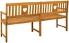 vidaXL Bank Outdoor Natur 180 x 55,5 x 90 cm Massivholz Akazie 42028091 Bild 5