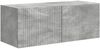 vidaXL TV-Schrankset Wandmontiert 3 pcs Beton Grau Holzwerkstoff 3408991 Bild 5