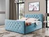 Boxspringbett Utren, Hellblau, 200x200 cm Bild 2