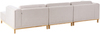 Ecksofa 5-Sitzer VENG Stoff Hellbeige linksseitig Bild 5