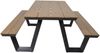 Garten-Essgruppe >Arezzo< in teaklook, Polywood - 200x75x177,5cm (BxHxT) Bild 4