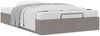 vidaXL Ottoman-Bett ohne Matratze Taupe 120x200 cm Stoff 3310872 Bild 5