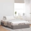 vidaXL Ottoman-Bett ohne Matratze Taupe 120x200 cm Stoff 3310872 Bild 3
