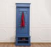 Schmale Landhausstil Garderobe Königsblau Bild 2