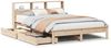 vidaXL Massivholzbett mit Regal ohne Matratze 120x190 cm Kiefer 3309827 Bild 2