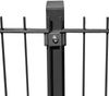 HOME DELUXE Pfosten für Doppelstabmattenzaun MORATA - 1300 mm Anthrazit Bild 3
