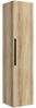 Colonne de salle de bain Cali 30 x 30 x 133 cm - Eiche - Armoire Colonne Suspendue avec 1 Porte Bild 1