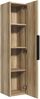 Colonne de salle de bain Cali 30 x 30 x 133 cm - Eiche - Armoire Colonne Suspendue avec 1 Porte Bild 2