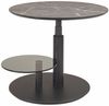 Couchtisch höhenverstellbar Corey 75x47x75 MDF Anthrazit/Marble Grigio Bild 2