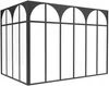 Vente-unique - ARCADEA Innenglaswand MetallGlas Schwarz - B 120 cm x H 130 cm x L 180 cm Bild 3