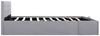 vidaXL Stauraumbett Hydraulisch Hellgrau Stoff, 180x200 cm Bild 4