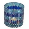 Marokkanisches Mosaik Windlicht Rayan Dunkelblau 2 er Set Bild 4