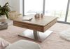 Couchtisch >MONROVIA< mit Stauraumfach, Asteiche furniert - 75x38x75 (BxHxT) Bild 2