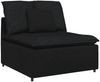 vidaXL Modulares Sofa mit Kissen Schwarz 3321089 Bild 4