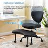 IWMH Bürostuhl mit Fußstütze, ADHS-Schreibtischstuhl mit Rollon, Höhenverstellbar Drehstuhl mit Rückenlehne, Ergonomisch Gaming Stuhl Bild 4