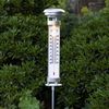 Solar Thermometer ,Celsius', Bodenstecker mit Dämmerungssensor, warmweiß, H 57cm Bild 2