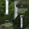 Solar Thermometer ,Celsius', Bodenstecker mit Dämmerungssensor, warmweiß, H 57cm Bild 4