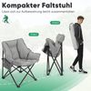 Sekey 2er Campingstuhl Gepolstert Klappstuhl Camping Faltstuhl Angelstuhl bis 130 kg, mit Seitentasche und Tragetasche Bild 4