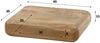 Nachttisch Strak aus massivem Mangoholz, modern schwebend, Natur, mit griffloser Schublade Bild 4