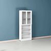Dmora Bücherregal Chedeng, Büroregal, Mobiler Buchhalter, Bücherbrett, 79x28 h203 cm, Weiß Bild 2