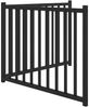 vidaXL 2-tlg. Hundetor Faltbar Schwarz 160 cm Massivholz Tanne 352288 Bild 5