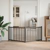 vidaXL 2-tlg. Hundetor Faltbar Schwarz 160 cm Massivholz Tanne 352288 Bild 3