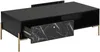 Vente-unique - CIEMILA Couchtisch Holz, Platte Schwarz - B 60 cm x H 38 cm x L 120 cm Bild 4