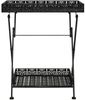 vidaXL Beistelltisch Klappbar Vintage Metall 58 x 35 x 72 cm Schwarz 245941 Bild 2