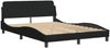 vidaXL Bettgestell "Dover" Schwarz 140x200 cm Stoff 373187 Bild 3