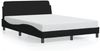 vidaXL Bettgestell "Dover" Schwarz 140x200 cm Stoff 373187 Bild 2