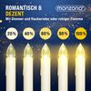 MONZANA® 30x LED Weihnachtsbaumkerzen Kabellos Fernbedienung Mehrfarbig Bunt Weihnachtskerzen Christbaumkerzen Tannenbaum Bild 5
