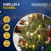 MONZANA® 30x LED Weihnachtsbaumkerzen Kabellos Fernbedienung Mehrfarbig Bunt Weihnachtskerzen Christbaumkerzen Tannenbaum Bild 4