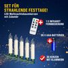 MONZANA® 30x LED Weihnachtsbaumkerzen Kabellos Fernbedienung Mehrfarbig Bunt Weihnachtskerzen Christbaumkerzen Tannenbaum Bild 2